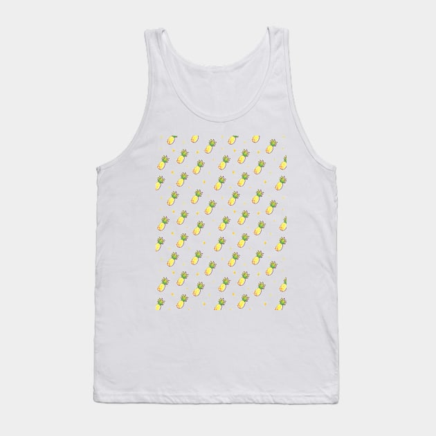 Pineapple Pattern Tank Top by VEKTORKITA